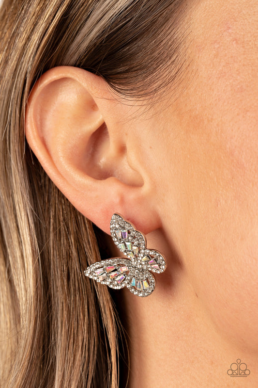 Smooth Like Flutter Multi Post Earrings by Paparazzi Accessories