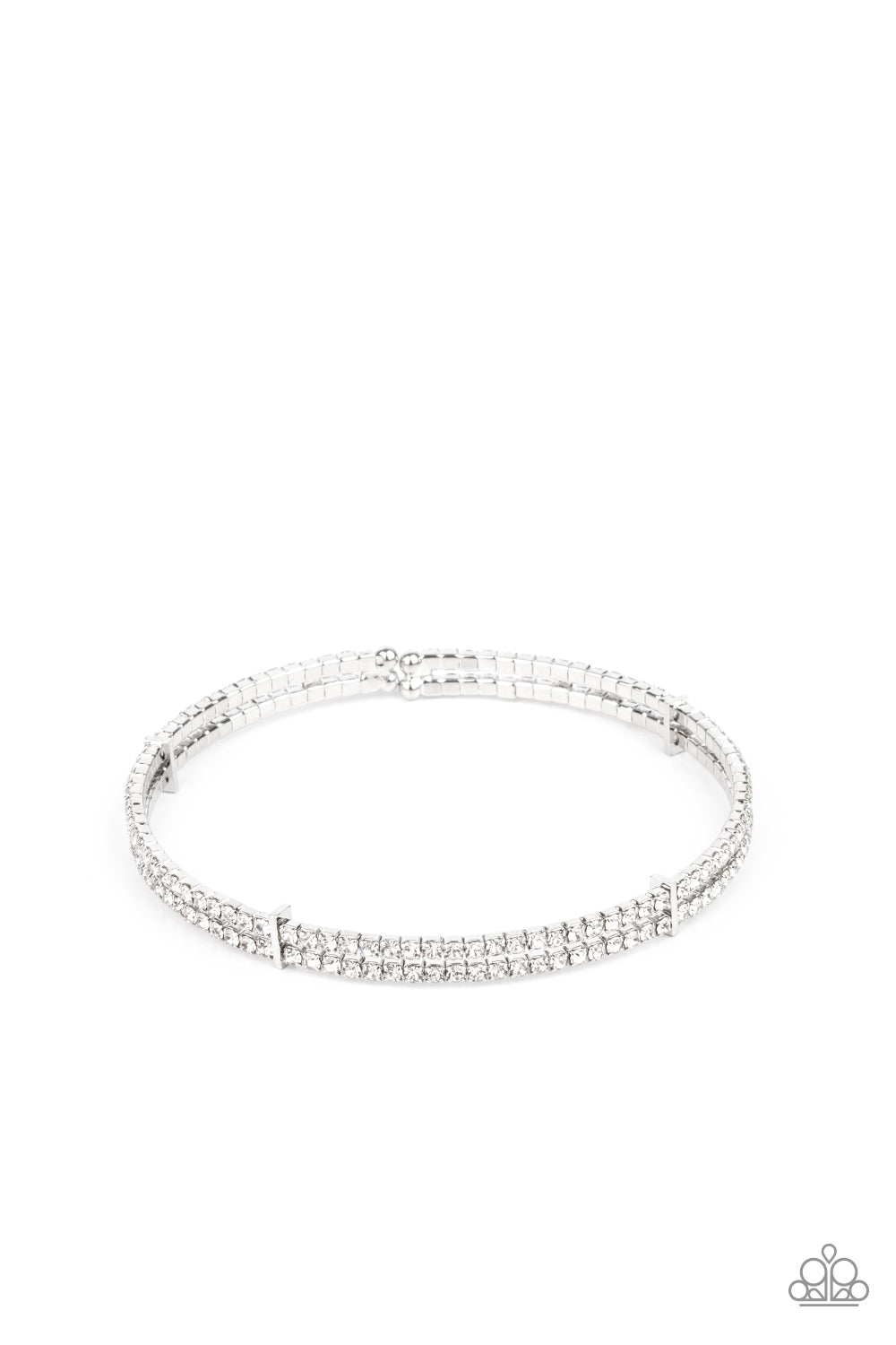 Standout Opulence White Bracelet by Paparazzi Accessories