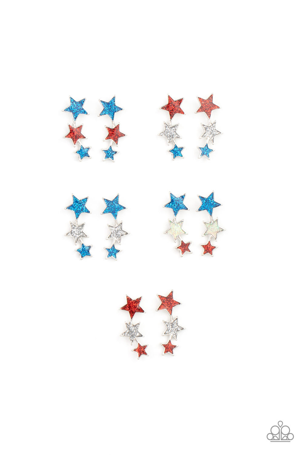 Starlet Shimmer Iridescent Star Post Earrings Kit Paparazzi Accessories