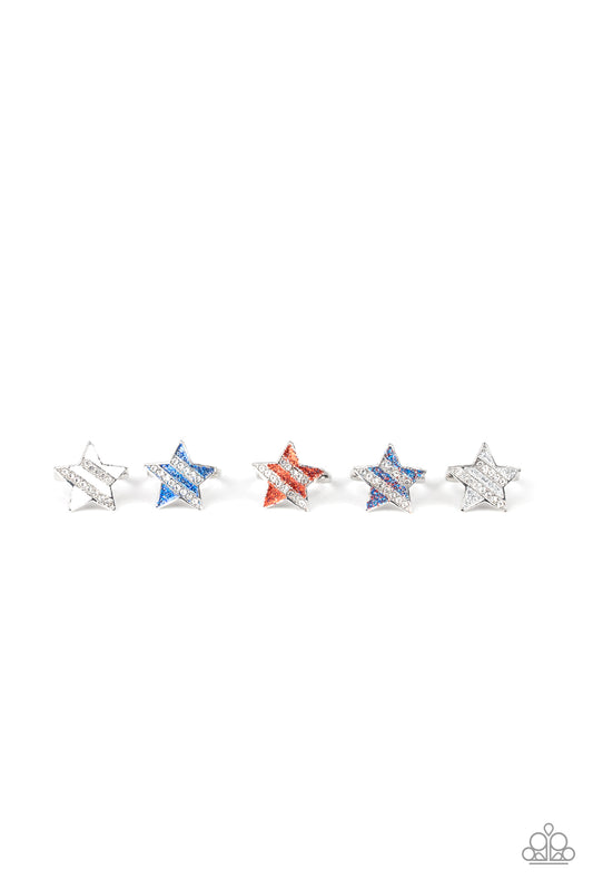 Starlet Shimmer Rhinestone Star Ring Kit Paparazzi Accessories