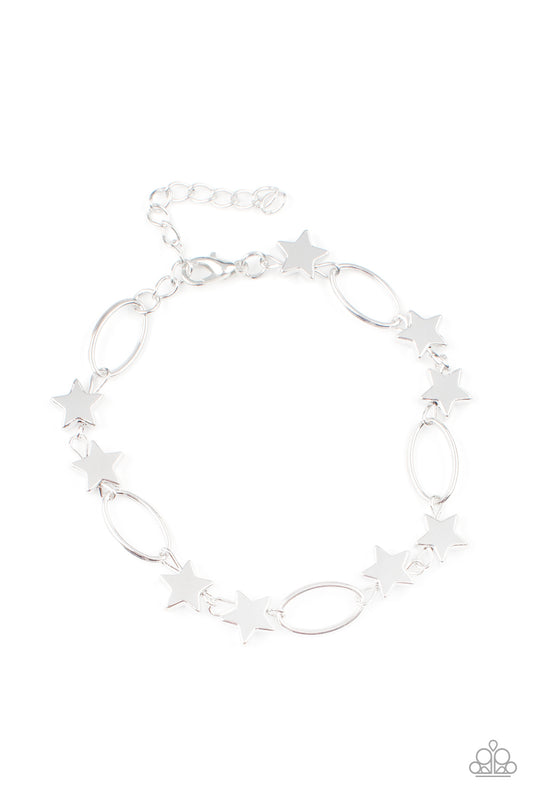 *Paparazzi Bracelet* "Stars and Sparks" Silver Bracelet