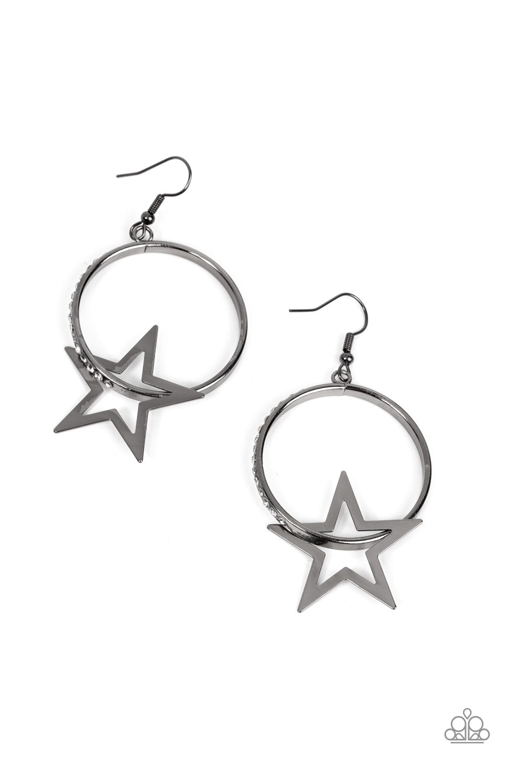 *Paparazzi Earrings* "Superstar Showcase" Black Earrings