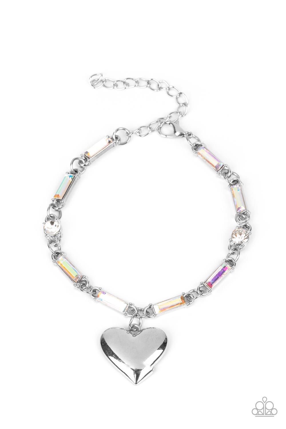 *Paparazzi Bracelet* "Sweetheart Secrets" Multi Bracelet with Iridescent Rhinestones