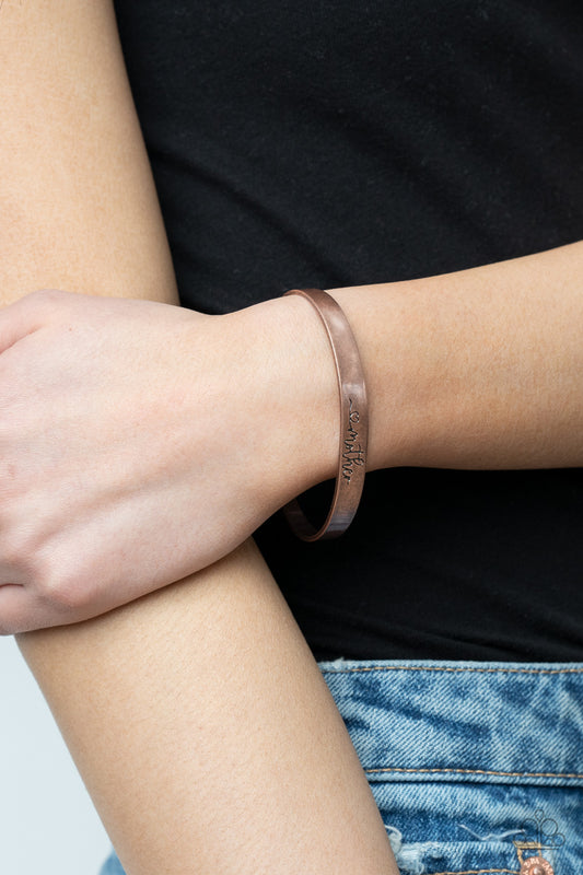 *Paparazzi Bracelet* "Sweetly Named" Mother's Day Copper Cuff Bracelet