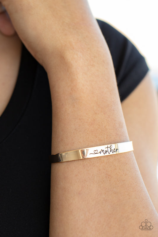 *Paparazzi Bracelet* "Sweetly Named" Gold Bracelet