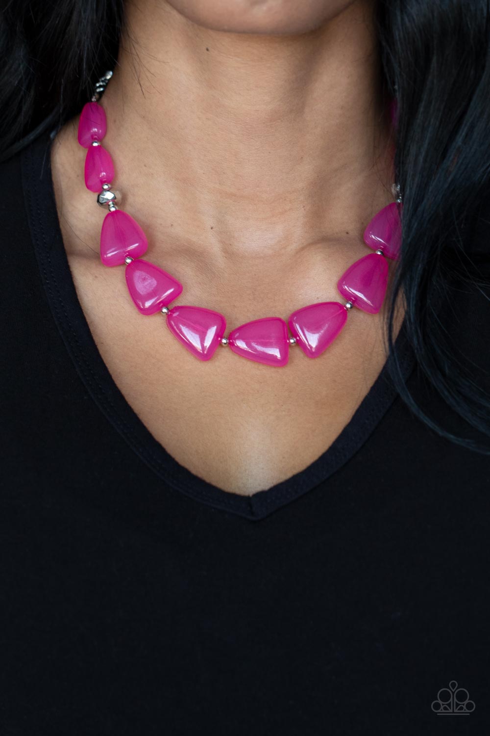 *Paparazzi Necklaces* "Tenaciously Tangy" Pink Necklace