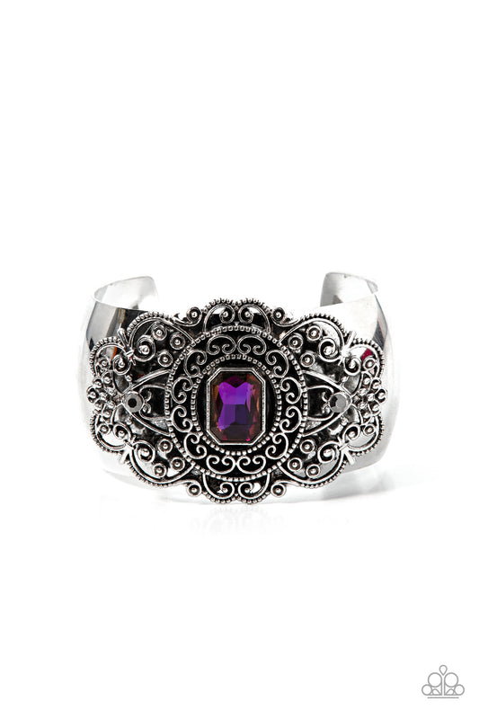 *Paparazzi Bracelet* "Throne Room Royal" Iridescent Purple Bracelet