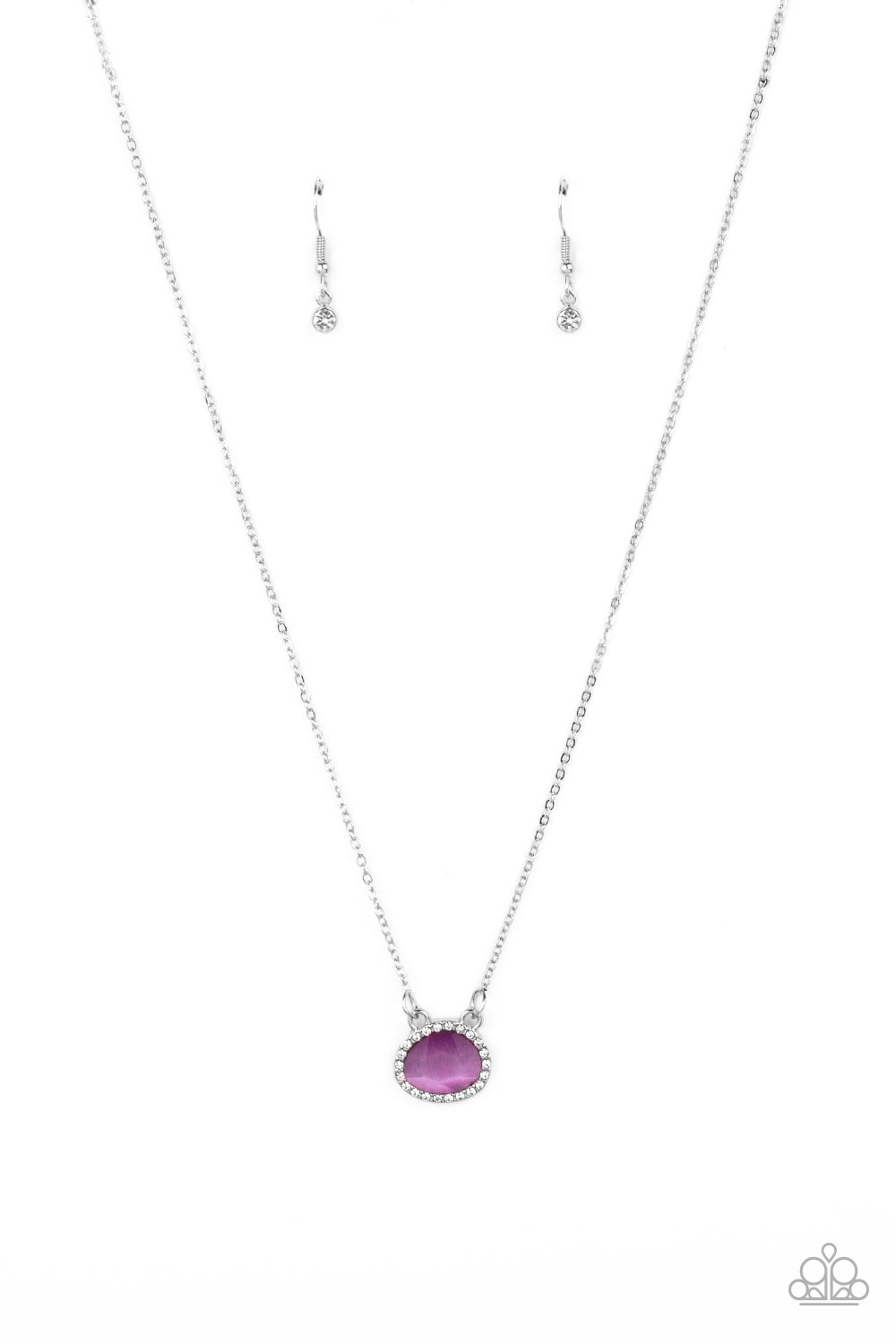 "Treasure Me Always" Very Peri Purple Gemstone Necklace by Paparazzi Accessories