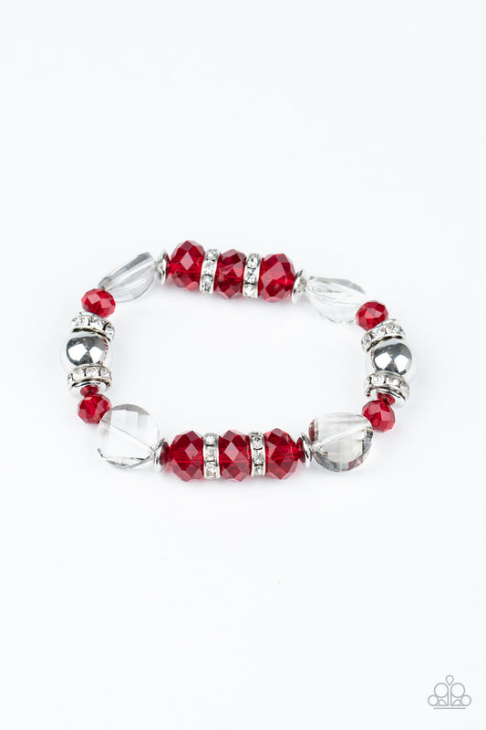 Treat Yourself ~ Red Bracelet by Paparazzi Accessories