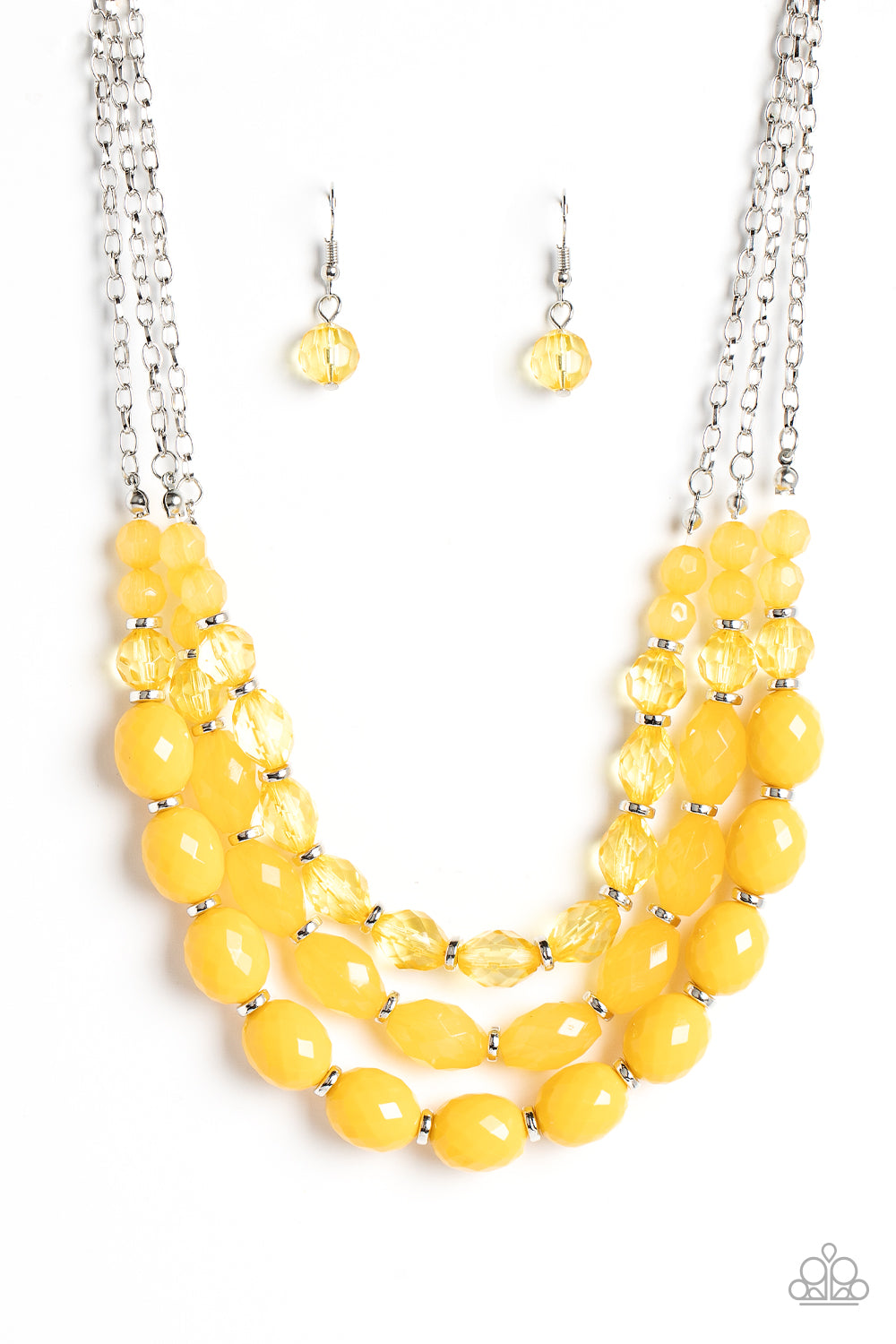 Tropical Hideaway Yellow Necklace by Paparazzi Accessories