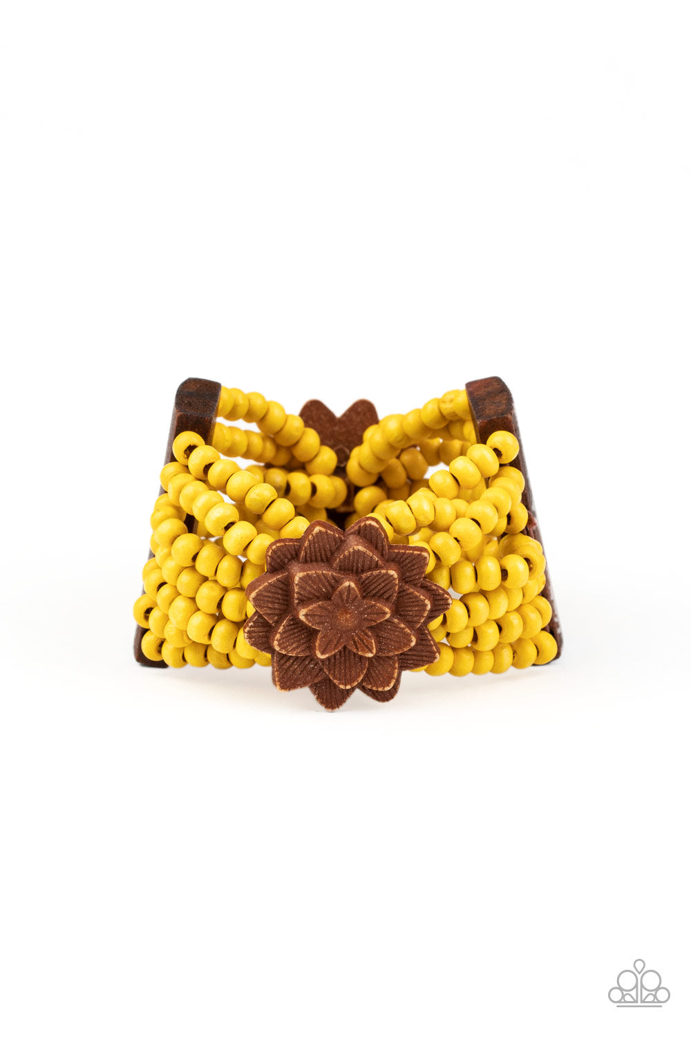 Tropical Sanctuary Yellow Bracelet by Paparazzi Accessories