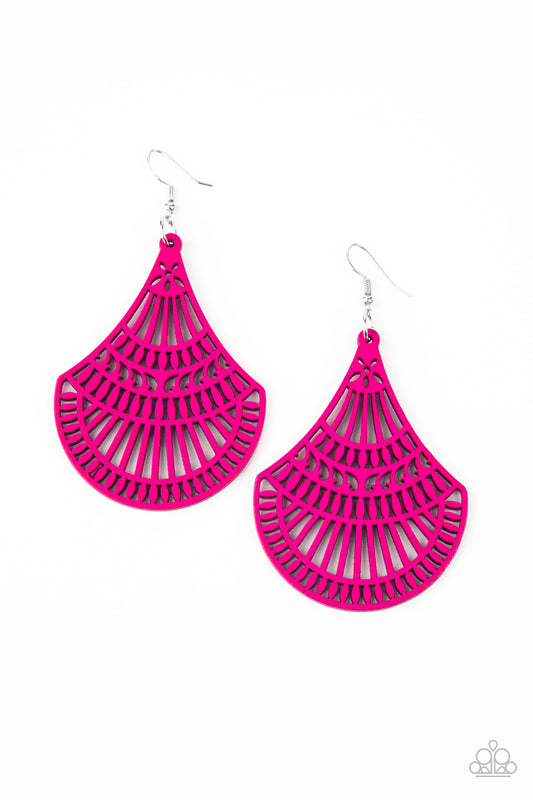 Tropical Tempest Pink Earrings by Paparazzi Accessories