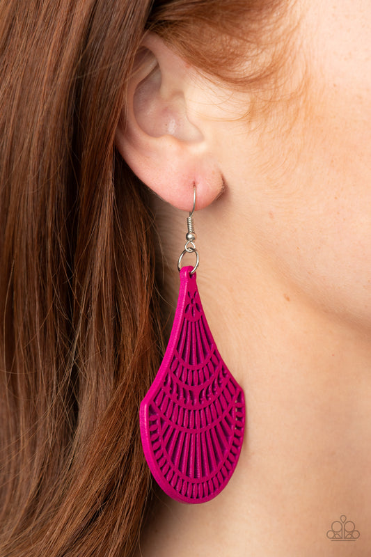 Tropical Tempest Pink Earrings by Paparazzi Accessories