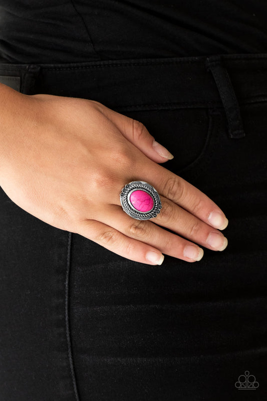 Tumbling' Tumbleweeds Pink Ring by Paparazzi Accessories