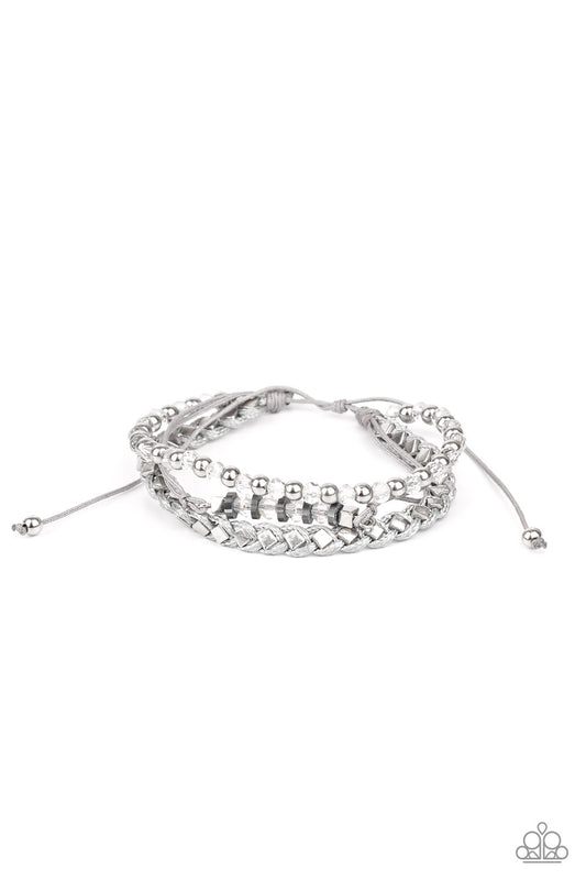 *Paparazzi Bracelet* "Ultra Modern" White Urban Bracelet