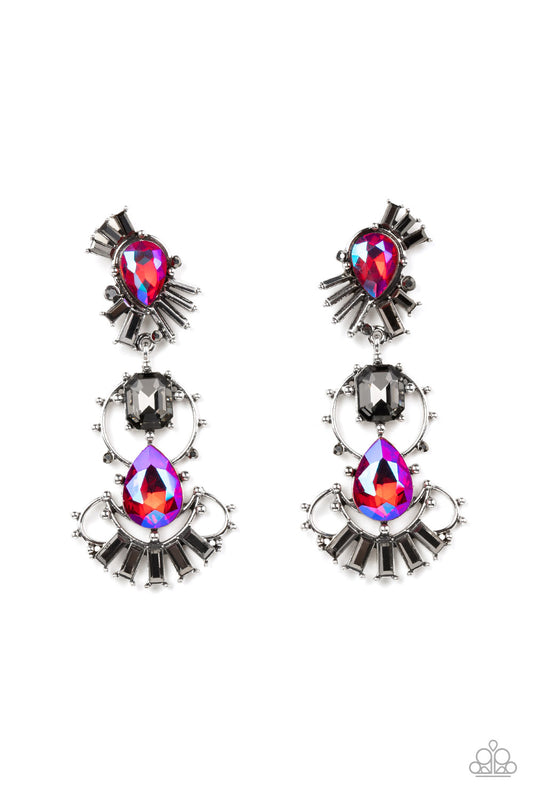 "Ultra Universal" Pink Earrings by Paparazzi Accessories  Life of the Party July 2022