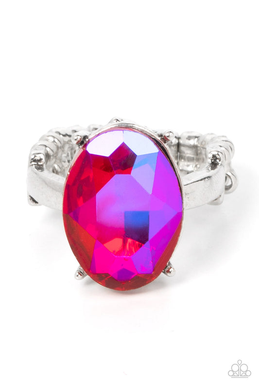 Updated Dazzle Pink Ring by Paparazzi Accessories