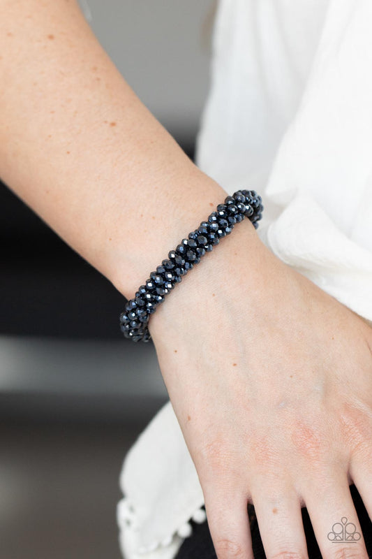 *Wake Up and Sparkle* Blue Bracelet by Paparazzi Accessories