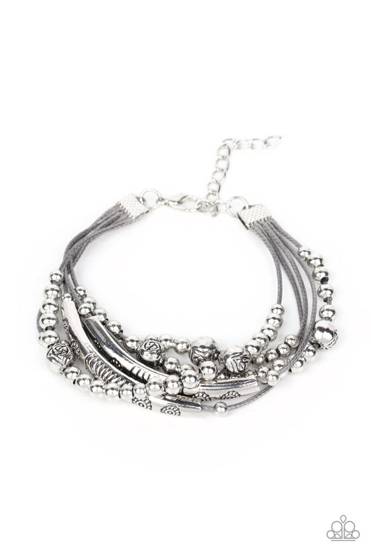 *Paparazzi Bracelet* "Wanderlust Wanderess" Silver Bracelet