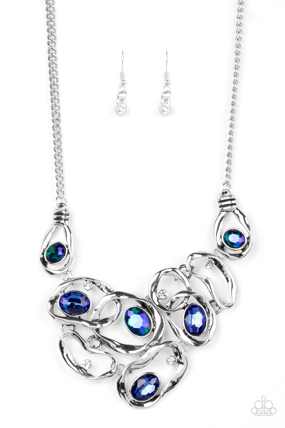 "Warp Speed" Blue Necklace by Paparazzi Accessories