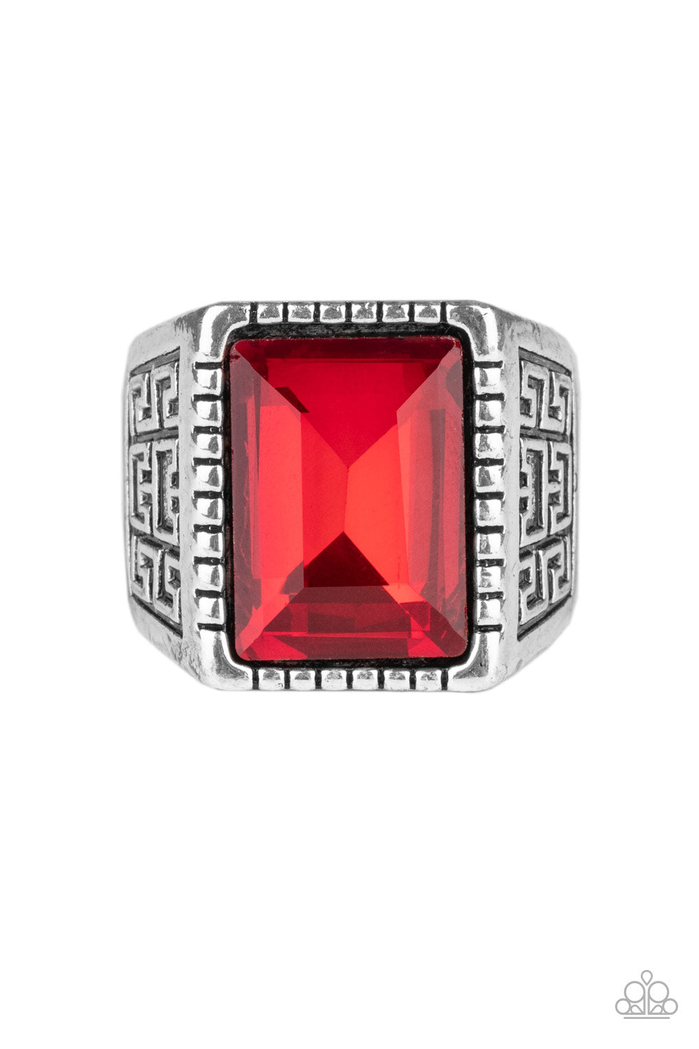 *Paparazzi Men's Ring* "Winning Attitude" Red Ring