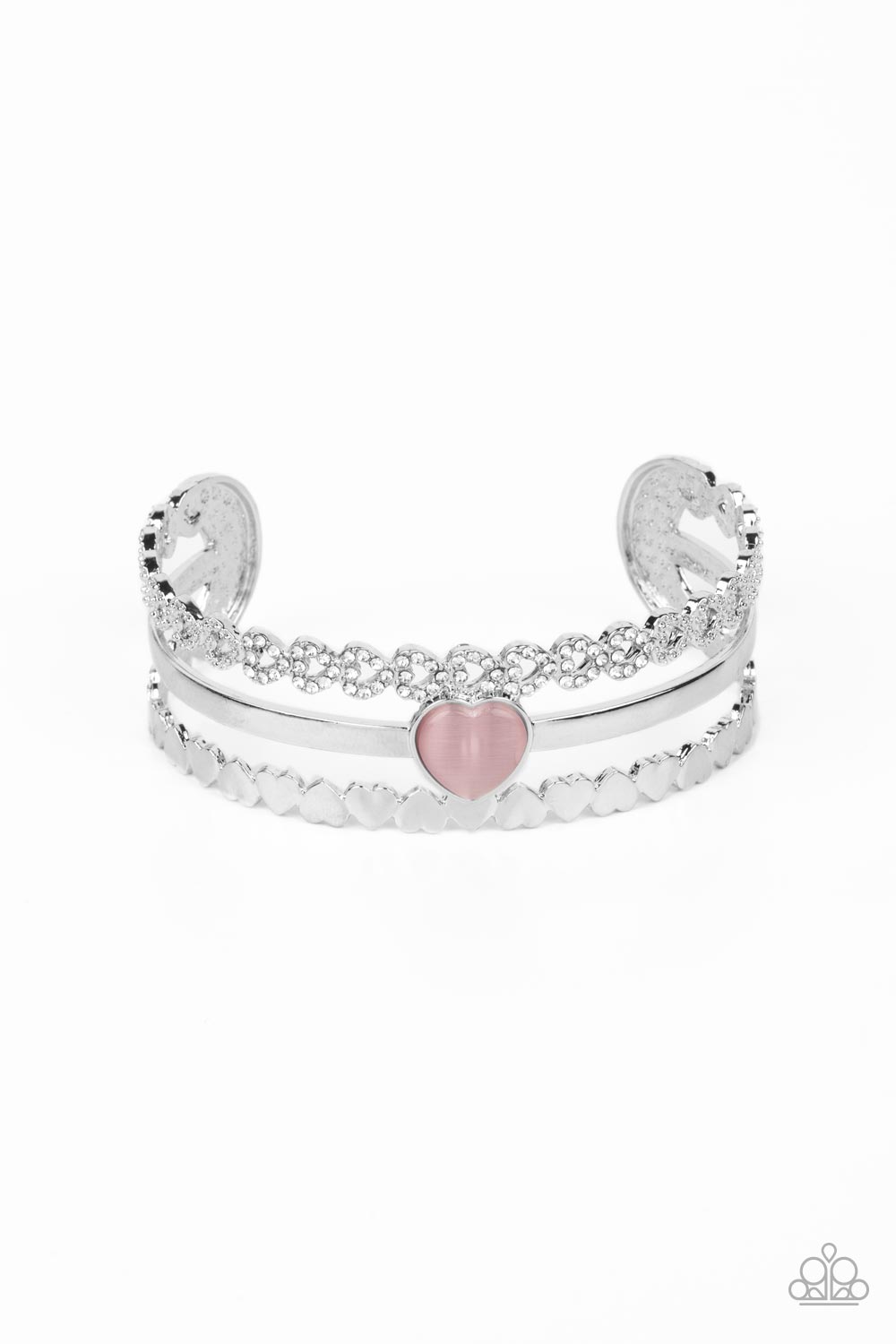 *Paparazzi Bracelet" You Win My Heart Pink Cat's Eye